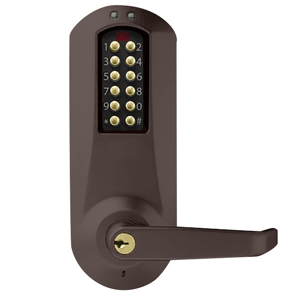 E-Plex 5000 Cylindrical Lock, Winston Lever, 100 Access Codes, 3,000 Audit Events, KIL, Schlage C Ke